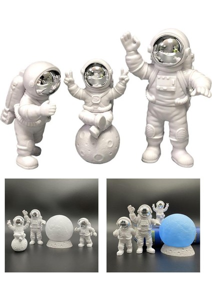 Pvc Astronot Figürin Minyatürler Space Dekoratif Süs El Sanatları (Yurt Dışından) modelleri