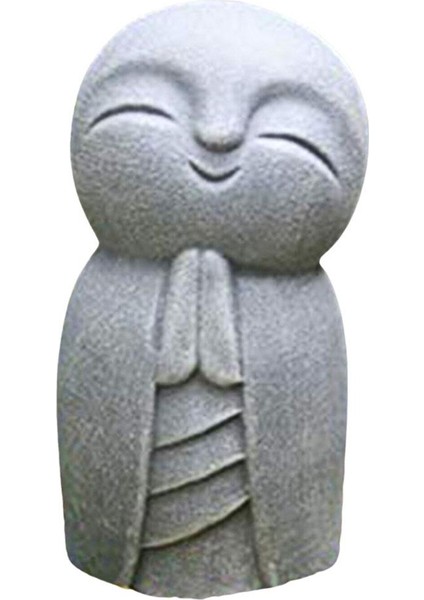 Reçine Gri Jizo Heykeli ile Gülümseme Ev Bahçe Çim Heykel Dekorasyon (Yurt Dışından)