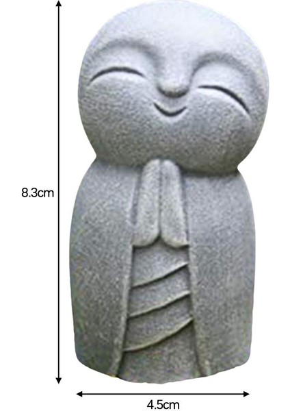 Reçine Gri Jizo Heykeli ile Gülümseme Ev Bahçe Çim Heykel Dekorasyon (Yurt Dışından) modelleri