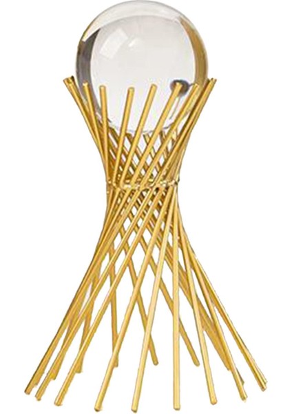 Tutucu Süsleri ile Kristal Top Heykel Kabini Masa (Yurt Dışından)