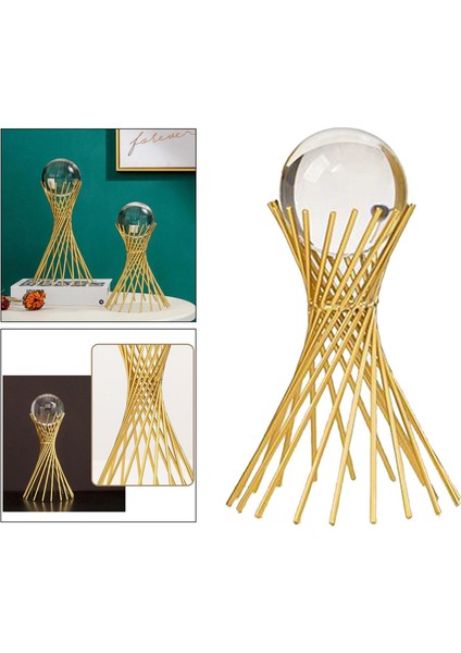 Tutucu Süsleri ile Kristal Top Heykel Kabini Masa (Yurt Dışından) modelleri