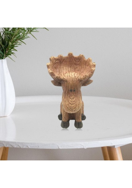 Geyik Heykeli Figürinler Heykel Reçine Artware Masası Ev Saklama Kutusu Decors (Yurt Dışından) fırsatları