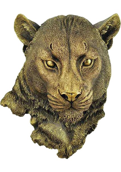 3D Hayvan Kafa Duvara Monte Heykel Dragon Ev Dekorasyon Büstü Duvar Sanatı Leopar (Yurt Dışından)