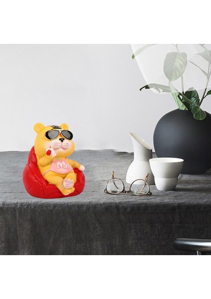 China Tiger Heykelcik Mikro Peyzaj Accessor Crafts Ev Dekoru Kırmızı (Yurt Dışından) fırsatları