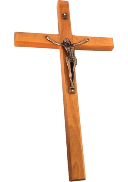 Ahşap Isa Crucifix Heykel Katolik Heykelcik El Sanatları Duvar Kilisesi Dekor Hediyesi (Yurt Dışından)