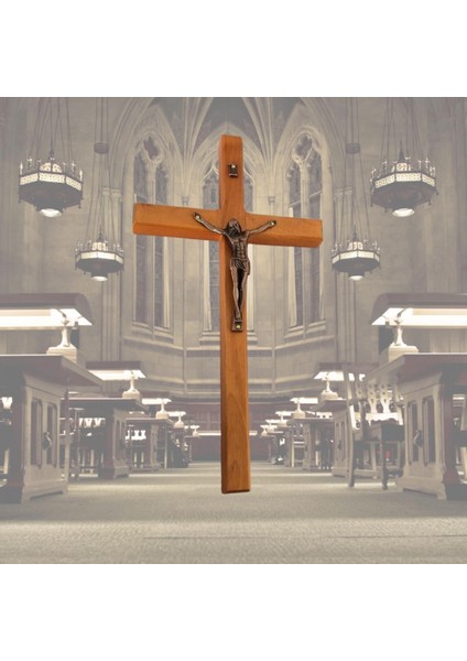 Ahşap Isa Crucifix Heykel Katolik Heykelcik El Sanatları Duvar Kilisesi Dekor Hediyesi (Yurt Dışından) fırsatları