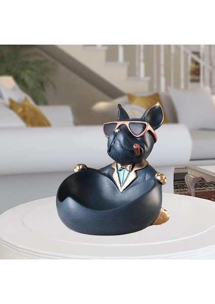 Köpek Heykeli Reçine Artware Heykel Anahtarları Takı Depolama Ev Ofisi Mavi (Yurt Dışından) indirimleri