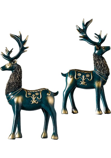 Dekor Yeşil Için Iskandinav Geyik Heykeli Heykel Hayvanı (Yurt Dışından) fiyatları
