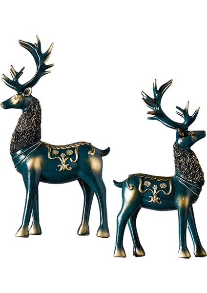 Dekor Yeşil Için Iskandinav Geyik Heykeli Heykel Hayvanı (Yurt Dışından) modelleri
