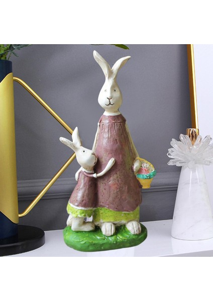 Sevimli Tavşan Heykeli Heykel Süs Hediyesi Ev Dekorasyon Figürinler A (Yurt Dışından) fiyatları