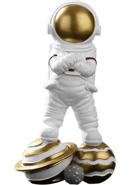 Astronot Heykeli Yaratıcı Uzaylık Figürleri Dekorasyon Masası Oturma Odası Ayakta Gezegen (Yurt Dışından) fiyatları