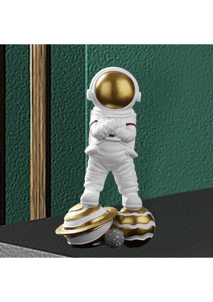 Astronot Heykeli Yaratıcı Uzaylık Figürleri Dekorasyon Masası Oturma Odası Ayakta Gezegen (Yurt Dışından) indirimleri