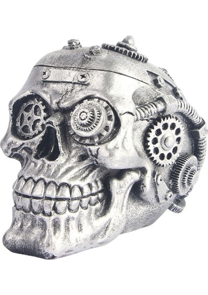 Gotik Reçine Kafatası Heykeli Iskelet Kafası Figürinler Heykel Kulübü Ev Aksanı (Yurt Dışından)