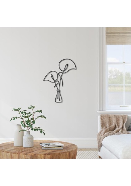 Iskandinav Tarzı Yaprak Içi Boş Metal Duvar Sanat Heykel Ev Oturma Odası Dekor Calla Zambak (Yurt Dışından) fiyatları
