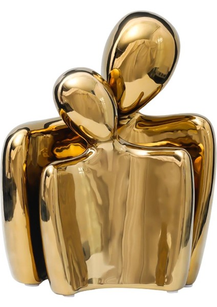 Bir Çift Figürin Şefkatli Soyut Büstü Kitaplık Sanatı Dekoratif (Yurt Dışından)