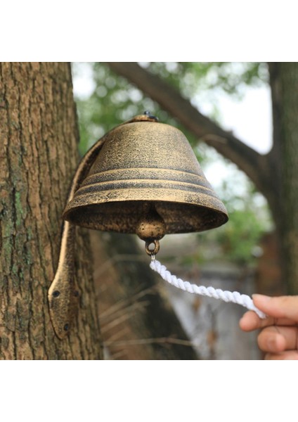 Şık Dökme Demir Bell Heykeli Knocker Duvar Heykeli (Yurt Dışından)
