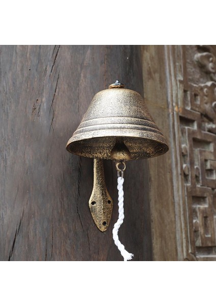 Şık Dökme Demir Bell Heykeli Knocker Duvar Heykeli (Yurt Dışından)