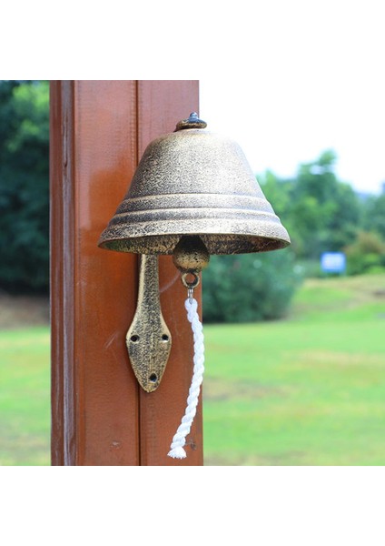 Şık Dökme Demir Bell Heykeli Knocker Duvar Heykeli (Yurt Dışından)