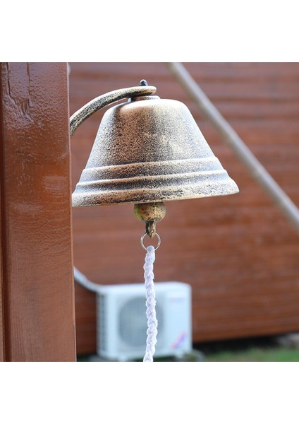Şık Dökme Demir Bell Heykeli Knocker Duvar Heykeli (Yurt Dışından)