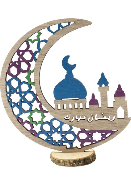 Ahşap Eid Mübarek Plak Cami Islam Partisi Malzemeleri Eid Ev Ay B (Yurt Dışından)
