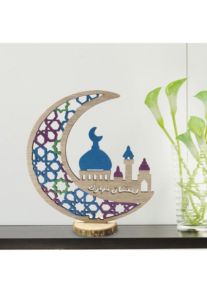Ahşap Eid Mübarek Plak Cami Islam Partisi Malzemeleri Eid Ev Ay B (Yurt Dışından) indirimleri