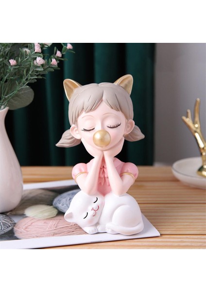 Dekoratif Heykelcik Sanat Kitaplığı Sundurma Pembe (Yurt Dışından) fiyatları