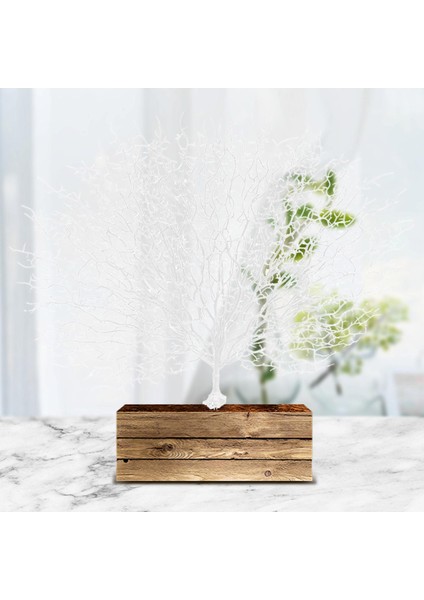 Canlı Tavus Kuşu Mercan Dalları Parti Düğün Plastik Sahte Çiçekler Bahçe Dekor Beyaz (Yurt Dışından) indirimleri