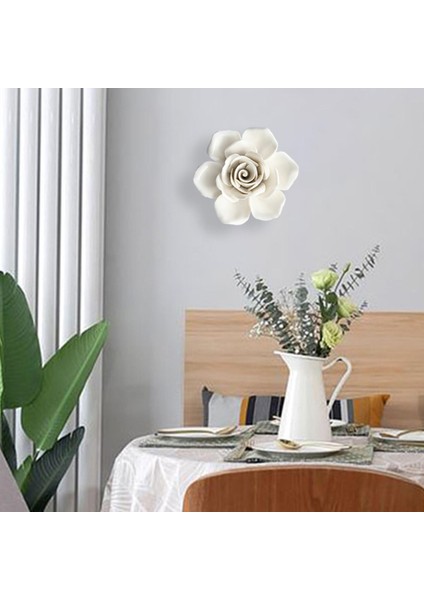 Multi-Shape 3D Seramik Çiçek Yaratıcı 3D Ev Dekoru Banyo Bahçesi S Goul 10 cm Için (Yurt Dışından) modelleri