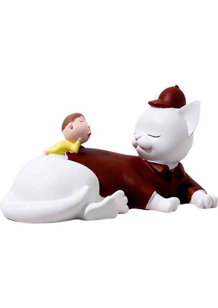 Kedi Heykelcik Kırmızı Eğilimli Kedi (Yurt Dışından) fiyatları