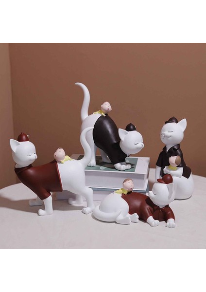 Kedi Heykelcik Kırmızı Eğilimli Kedi (Yurt Dışından) fırsatları