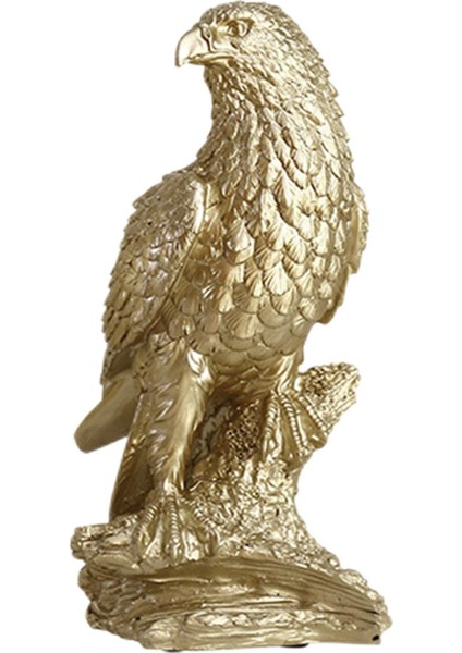 Modern Kartal Heykel Figürin Altın Sanat Masası Heykel Süs Ofisi Dekor 6.69X4.72X10.24INCH (Yurt Dışından)