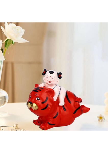 Karikatür Kaplanlar Para Bankası Dekorasyon Koleksiyonu Hayvan Heykelcik Reçine Çocuk Kız Kırmızı (Yurt Dışından) indirimleri