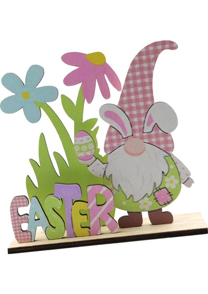 Ev Ofis Yemeği Çiftlik Evi Gnome Paskalya Için Paskalya Bahar Ahşap Süsleme (Yurt Dışından)