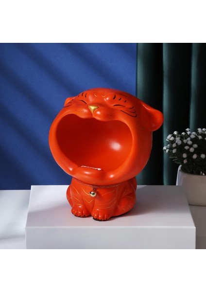 Creative Tigers Heykel Organizatör Kase Yatak Odası Kırmızı (Yurt Dışından) fiyatları
