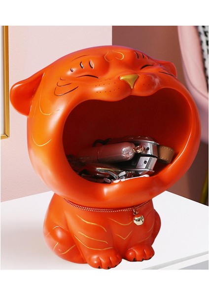 Creative Tigers Heykel Organizatör Kase Yatak Odası Kırmızı (Yurt Dışından) fırsatları