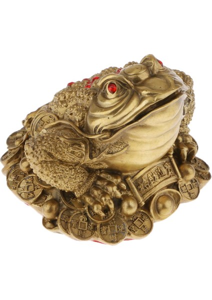 Feng Shui 3 Bacaklı Şanslı Servet Çin Antika Servet Kurbağa Figürin (Yurt Dışından) indirimleri
