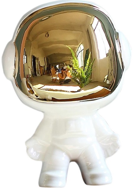 Modern Astronot Heykeli Spaceman Figürin Mahah, Masa Dekoru 13X19.5CM Için (Yurt Dışından)