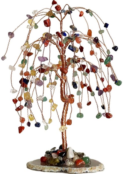 Doğal Kristal Para Ağacı Bonsai Taş Taşı Feng Shui Zenginlik Heykelcik (Yurt Dışından) fiyatları