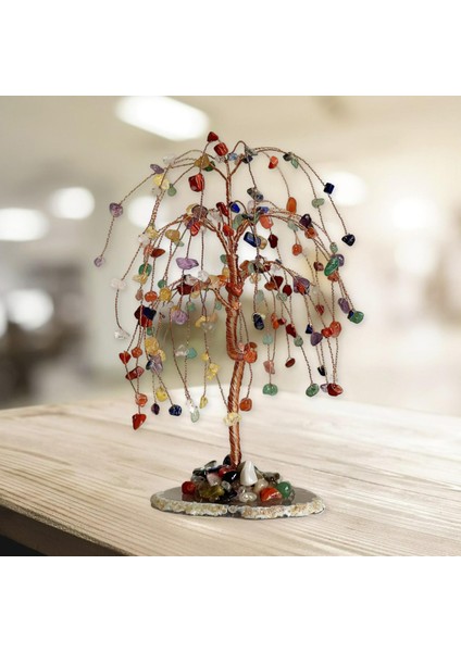 Doğal Kristal Para Ağacı Bonsai Taş Taşı Feng Shui Zenginlik Heykelcik (Yurt Dışından) indirimleri