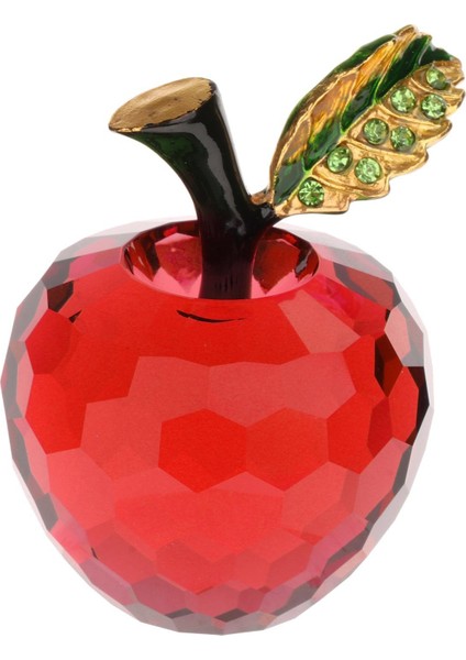 Kristal Meyve Heykeli Heykel Süslemeleri Yemek Odası Otel Dekoru Için El Yapımı Kırmızı (Yurt Dışından)