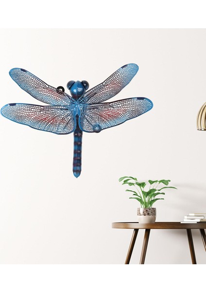 2pieces Yusufçuk Dekorasyonları Bahçe Kapısı Çit Sundurma Mavi ve Kırmızı Için Duvar Heykelleri (Yurt Dışından) modelleri