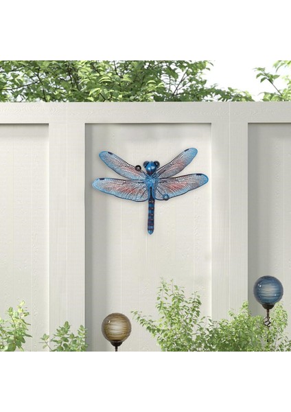 2pieces Yusufçuk Dekorasyonları Bahçe Kapısı Çit Sundurma Mavi ve Kırmızı Için Duvar Heykelleri (Yurt Dışından) indirimleri