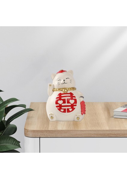 Lucky Cat Servet Oturma Odası Dekorasyon Süs Hediyesi Için Fortune (Yurt Dışından) modelleri