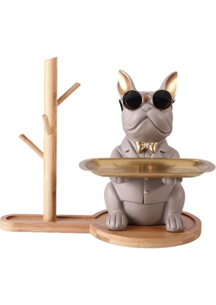 Heykelcik Şeker Çikolata Tuşları Depolama Tutucu Organizatör Dekor Gri (Yurt Dışından)