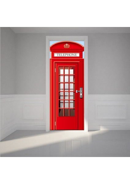 3D Kendinden Yapışkan Pvc Kapı Duvar Sticker Dıy Ev Dekor Poster Telefon Kabini (Yurt Dışından) fiyatları