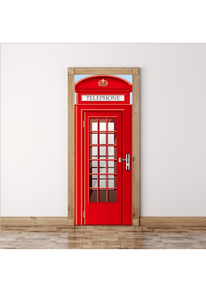 3D Kendinden Yapışkan Pvc Kapı Duvar Sticker Dıy Ev Dekor Poster Telefon Kabini (Yurt Dışından) fırsatları