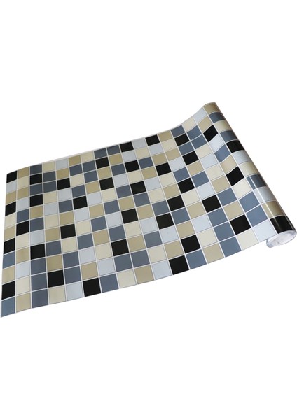 Kendinden Yapışkan 3D Mozaik Duvar Kağıt Çıkartma Çini Mutfak Banyosu 10FT x 30CM D (Yurt Dışından)