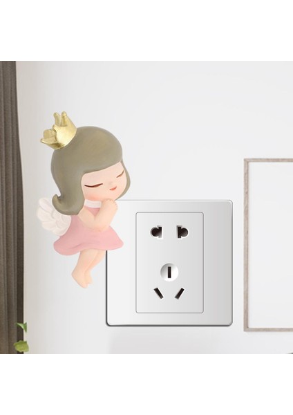 Anahtarı Sticker Kapak Reçine Çocuklar Ev Oturma Odası Soket Lightswitch Dekor Taç (Yurt Dışından) modelleri