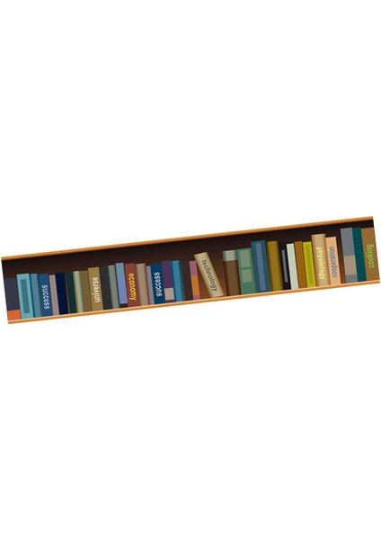 3D Efekt Merdiven Çıkartmaları Kendinden Yapısal Çıkarılabilir Duvar Kağıdı Ev Dekoru Bookcase_b (Yurt Dışından)