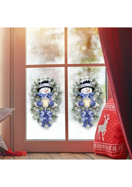 Hediyeler Kendinden Yapışkanlı Noel Ağacı Karikatür Mağazası Yapışıyor 45X60CM (Yurt Dışından) modelleri